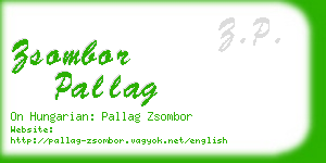 zsombor pallag business card